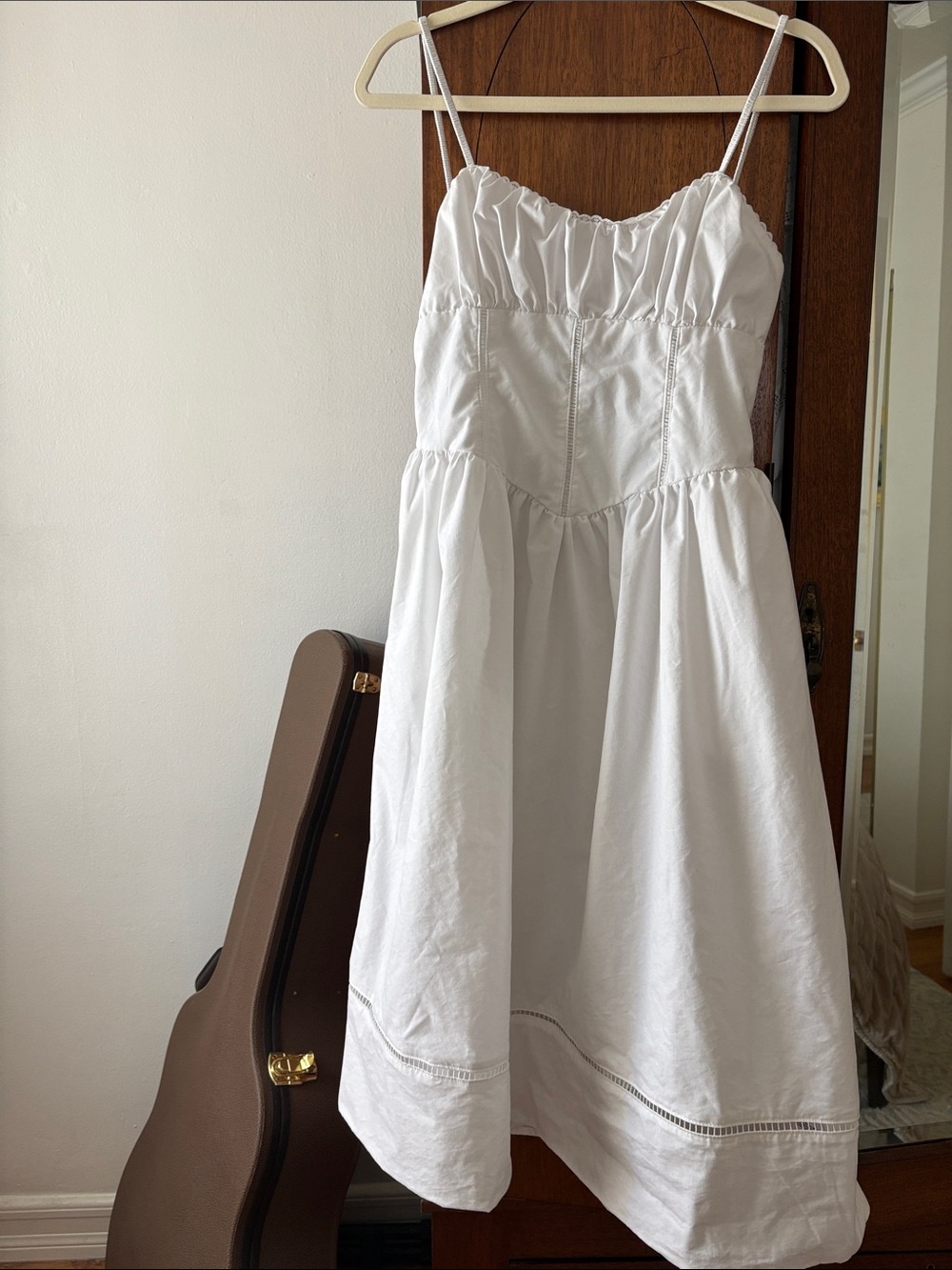 a new day White Spaghetti-Strap Midi Dress